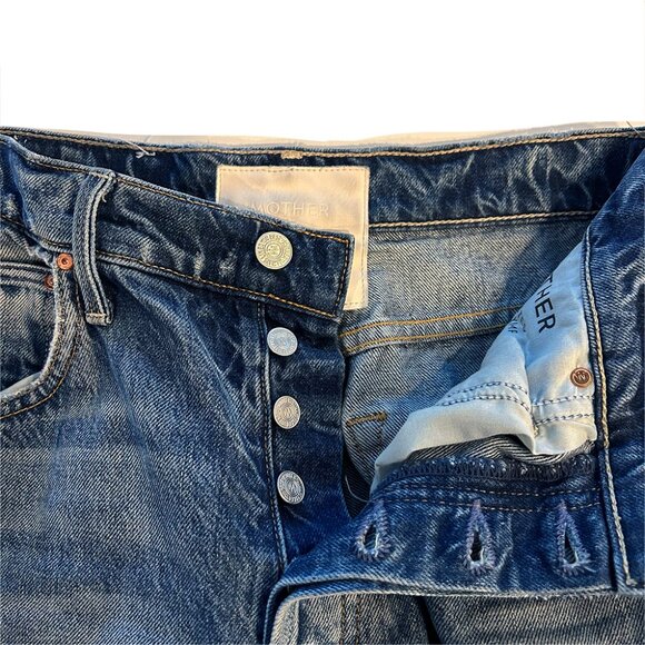 MOTHER High Waisted Spinner Skimp Wide Leg Jeans 24 - Picture 6 of 7